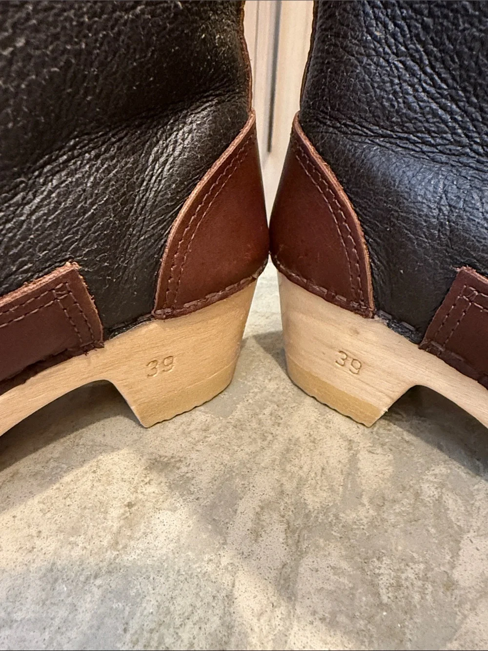 No.6 Store Shearling Clog heeled Boots EUC size 39